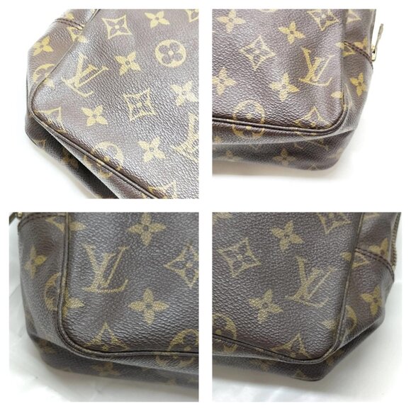 Authentic Louis Vuitton Trousse Toilette 28 Brown Cosmetic Pouch mn466-111725 - Picture 10 of 16